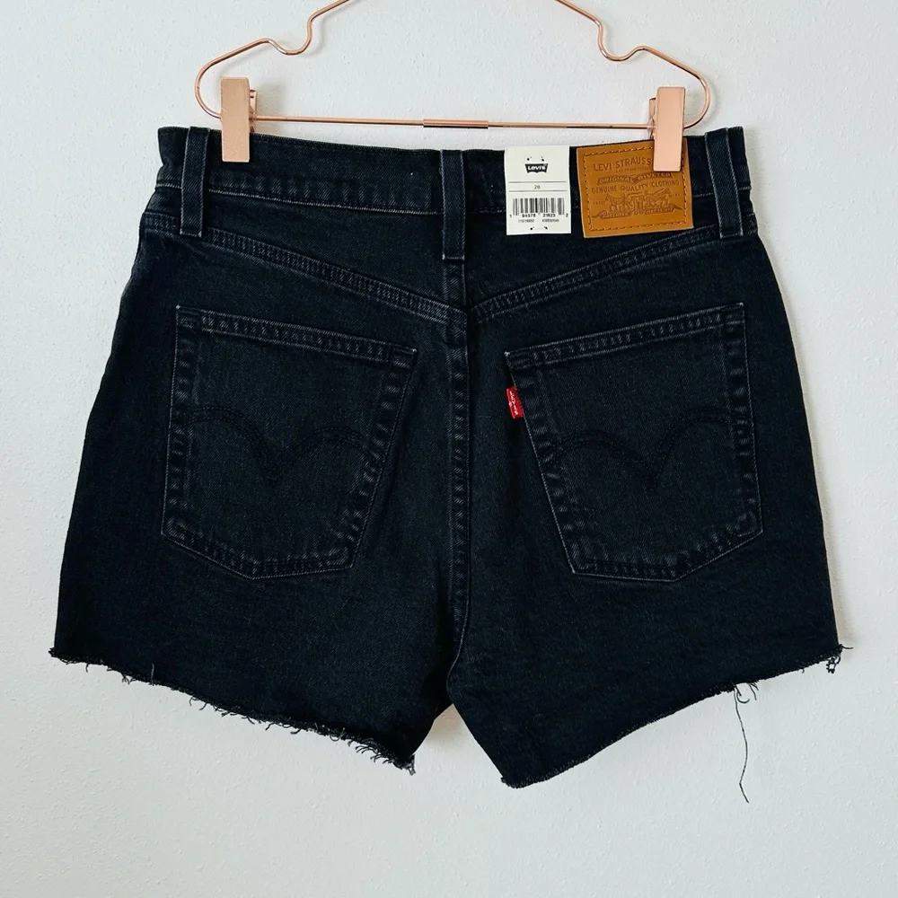 New Levi's Ribcage denim Cutoff Jean Shorts - Picture 10 of 11